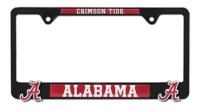 Alabama Crimson Tide Black Metal 3D License Plate Frame