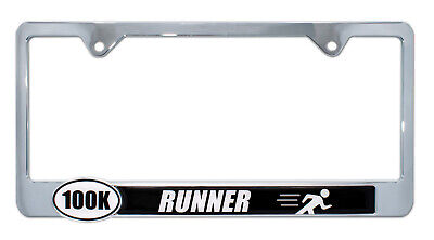 Ultra Marathon 100 k Runner License Plate Frame