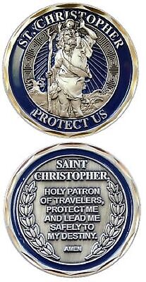 St. Christopher "Protect Us" Challenge Coin