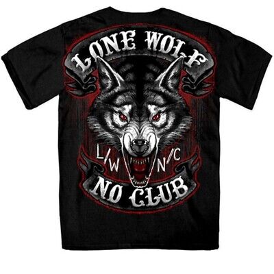 Lone Wolf, No Club L/W L/C Double Sided T-Shirt