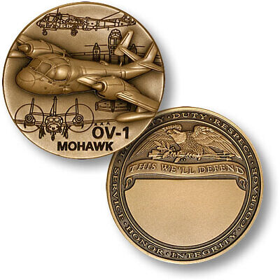U.S. Army - OV-1 Mohawk / "This We'll Defend" Challenge Coin