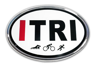 ITRI - Triathlon Chrome Auto Emblem