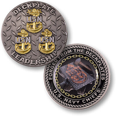 U.S Navy Chiefs Leadership / Forged from the Deck plates Challenge Coin