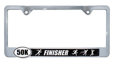 Ultra Marathon 50 k Finisher License Plate Frame