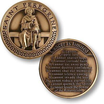Saint Peregrine / Patron Saint of Cancer Patients - Challenge Coin