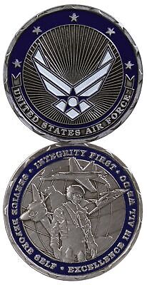 U.S. Air Force Emblem / USAF Intergrity First Challenge Coin *USA Made!