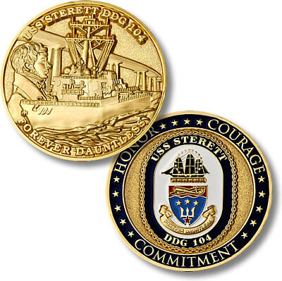 U.S. Navy / USS Sterett (DDG-104) - USN Bronze Challenge Coin