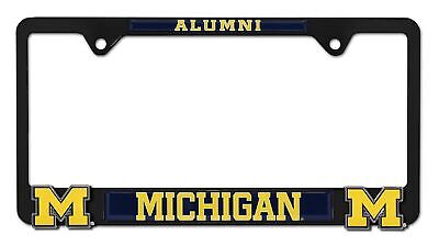 Michigan Alumni Black 3D Metal License Plate Frame