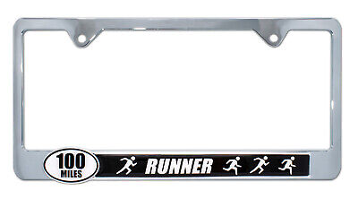 Ultra Marathon 100 Miles Runners License Plate Frame