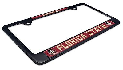 Florida State Seminoles Black License Plate Frame