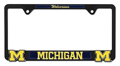 Michigan Wolverines Black 3D Metal License Plate Frame