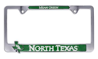 University of North Texas Mean Green Chrome License Plate Frame