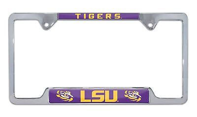 Louisiana State University LSU Tigers Open Chrome License Plate Frame
