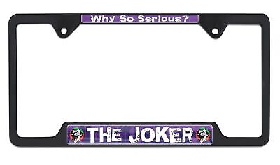 DC's Joker Open Black License Plate Frame