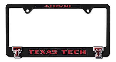 Texas Tech Alumni Black 3D Metal License Plate Frame