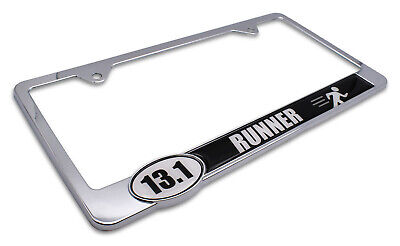 13.1 Half Marathon Runner License Plate Frame