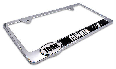 Ultra Marathon 100 k Runner License Plate Frame