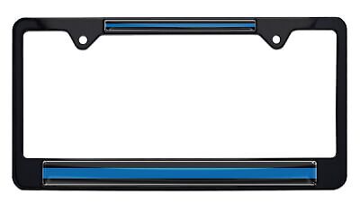 Police Black License Plate Frame