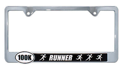Ultra Marathon 100 k Runners License Plate Frame