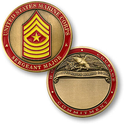 U.S. Marine Corps / Sergeant Major "Honor, Courage, Commitment" Challenge Coin