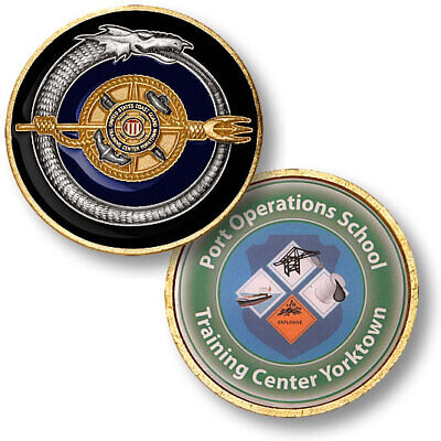 U.S. Coast Guard Port Operations School Training Center Yorktown Challenge Coin