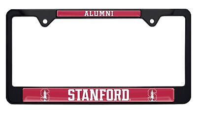 Stanford University Cardinals Alumni Black License Plate Frame