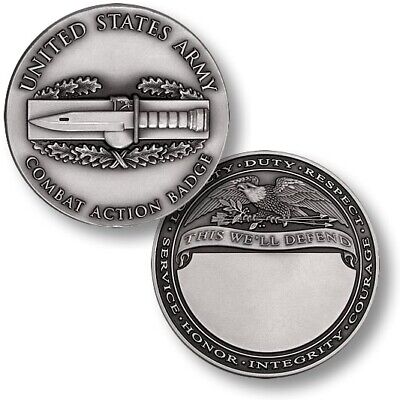 U.S. Army / Combat Action Badge "This We'll Defend" - Challenge Coin