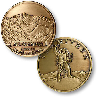 Mt. Olympus / Summiteer - Washington Bronze Challenge Coin