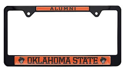 Oklahoma State University Cowboys Alumni Black License Plate Frame