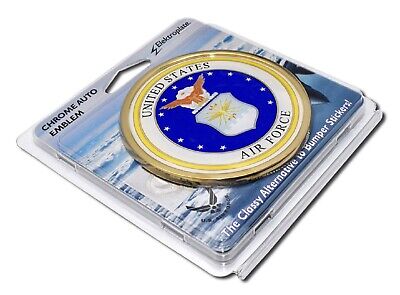 U.S. Air Force Seal - USAF 3.5" Chrome Metal Auto Emblem