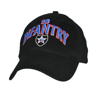 2D Infantry Insignia Hat / U.S. Army Black 3D Baseball Cap