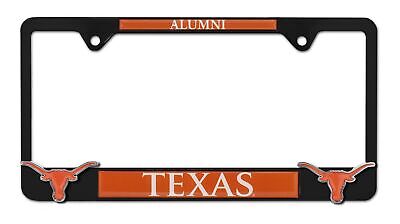 University of Texas Alumni Black 3D Metal License Plate Frame