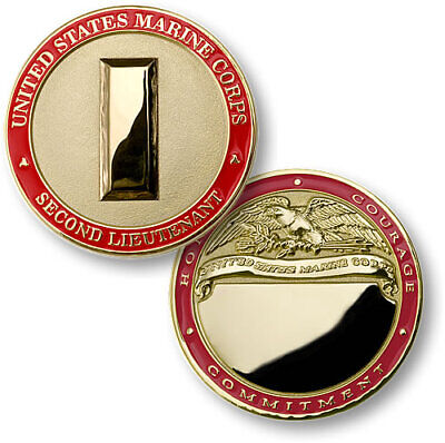 U.S. Marine Corps / Second Lieutenant "Honor Courage Commitment" Challenge Coin