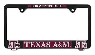 Texas A&M Alumni Black 3D Metal License Plate Frame