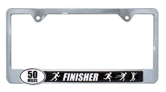 Ultra Marathon 50 Miles Finisher License Plate Frame