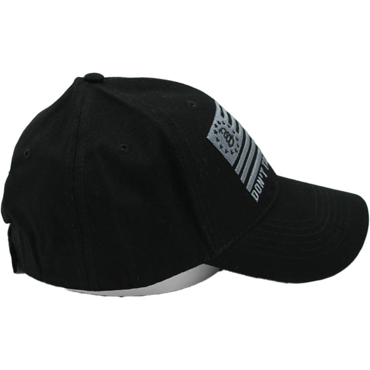 Don't Tread On Me Hat / Snake Flag Black Baseball Cap