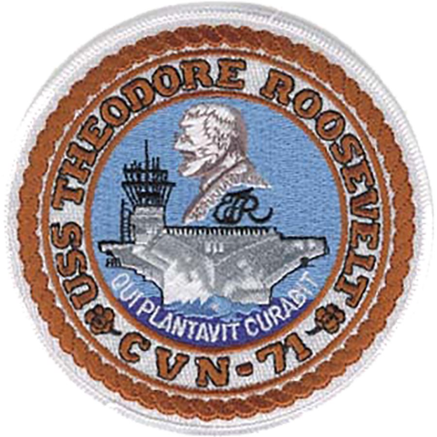 USS Theodore Roosevelt CVN-71 USN 4 1/2" Iron-On Patch