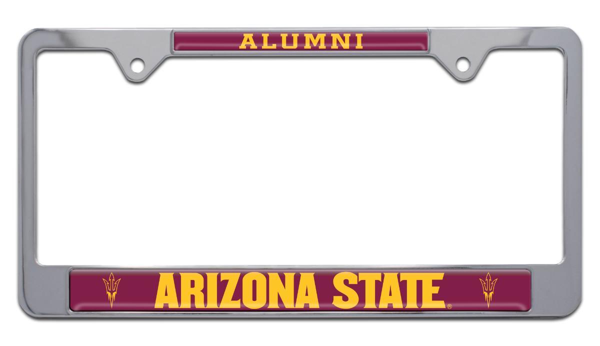Arizona State Alumni Chrome Metal License Plate Frame