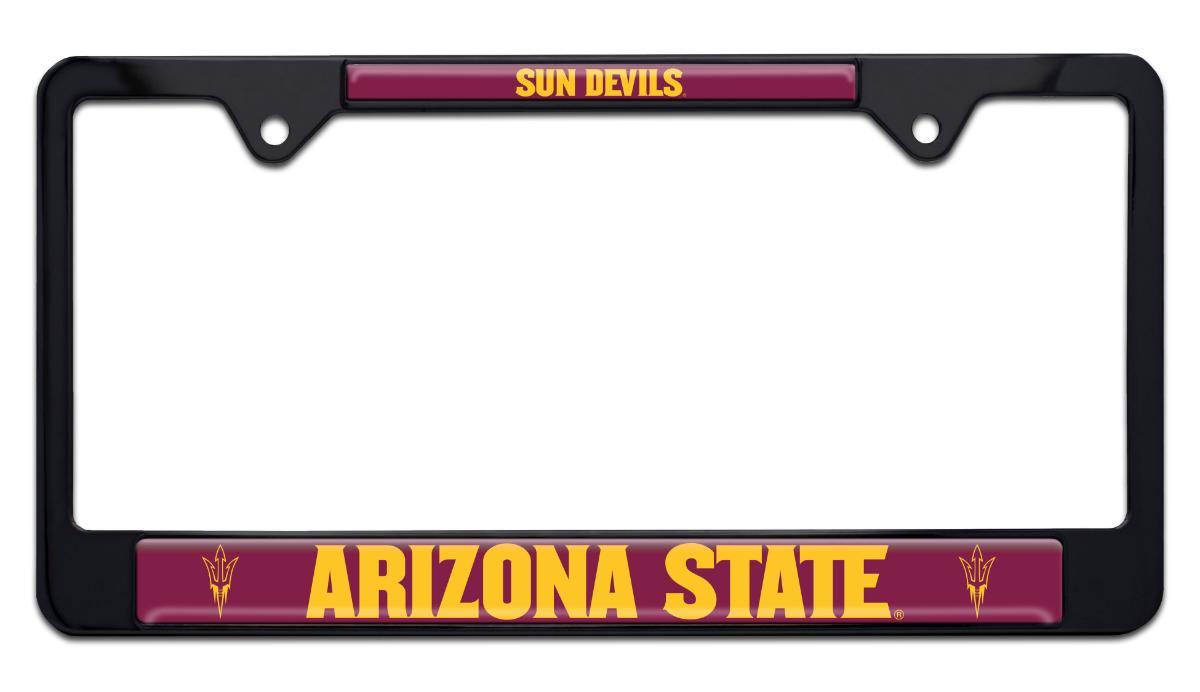 Arizona State Sun Devils Black Metal License Plate Frame