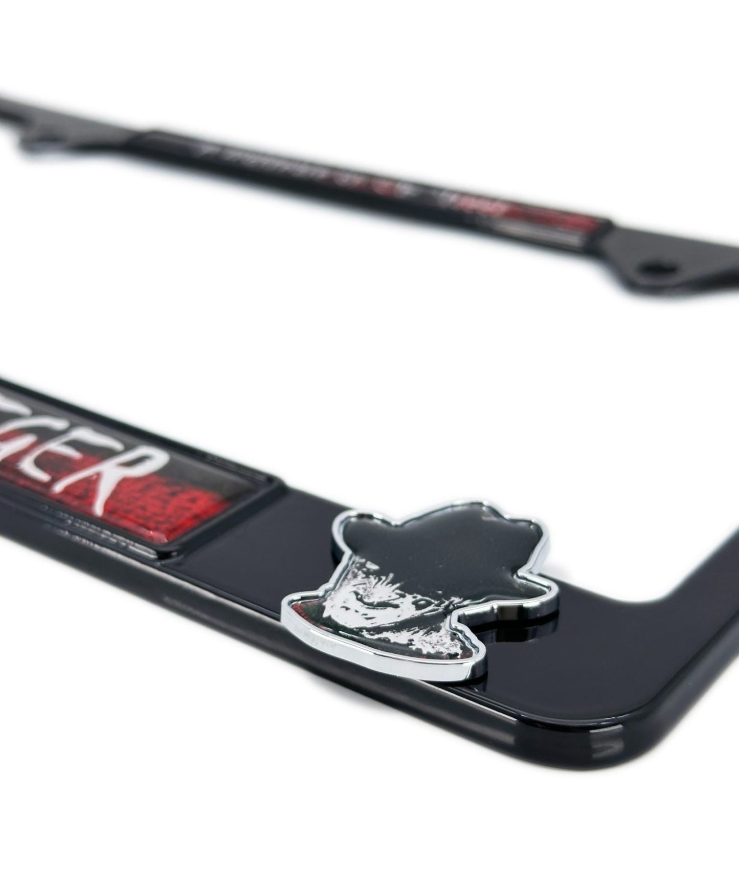 Nightmare on Elm Street Freddy Krueger 3D Black Metal License Plate Frame
