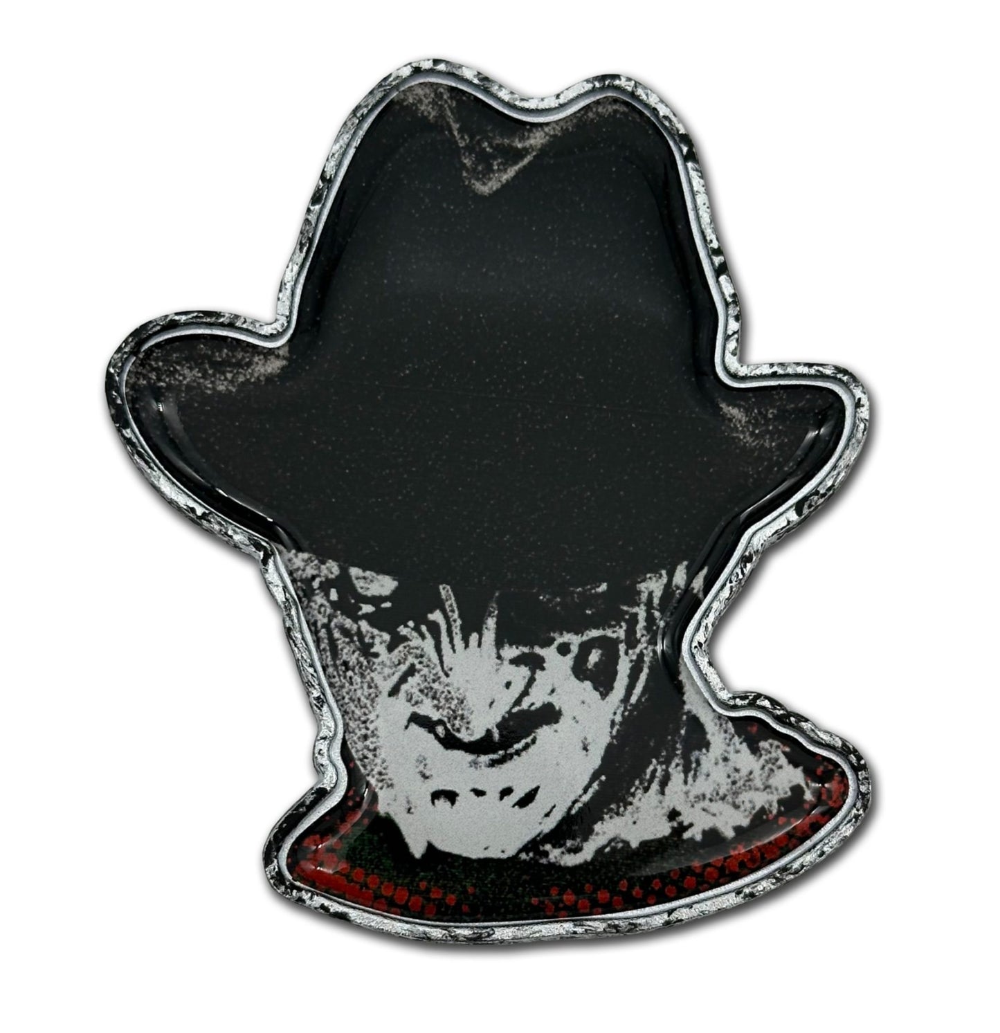 Freddy Krueger Nightmare on Elm Street 2.9” x 3.45” Metal Auto Emblem