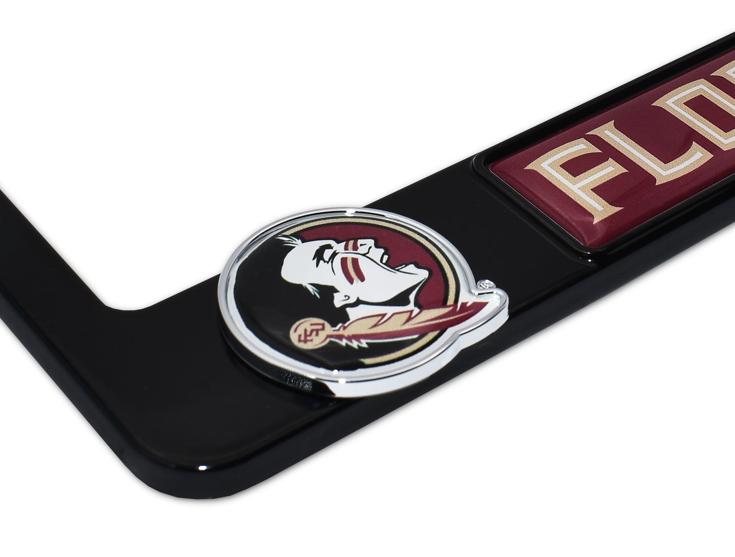 Florida State Alumni Black 3D Metal License Plate Frame
