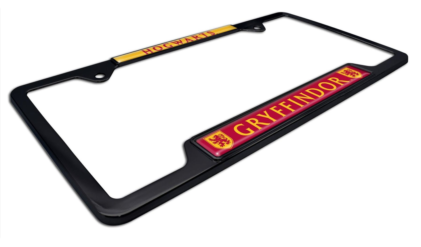 Harry Potter Gryffindor Black Open Metal License Plate Frame