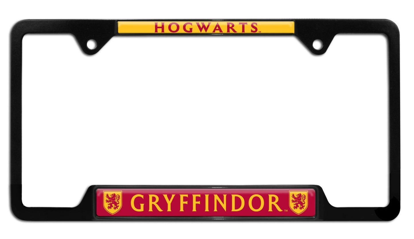Harry Potter Gryffindor Black Open Metal License Plate Frame