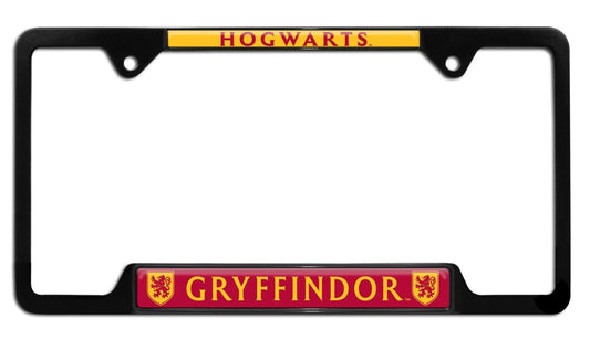 Harry Potter Gryffindor Black Open Metal License Plate Frame