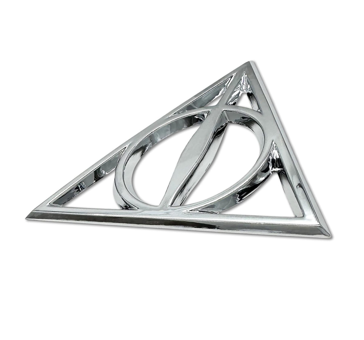 Harry Potter Deathly Hallows Chrome Metal Auto Emblem