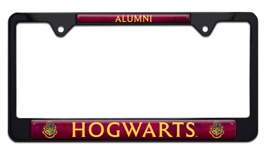 Harry Potter Alumni Black Standard Metal License Plate Frame