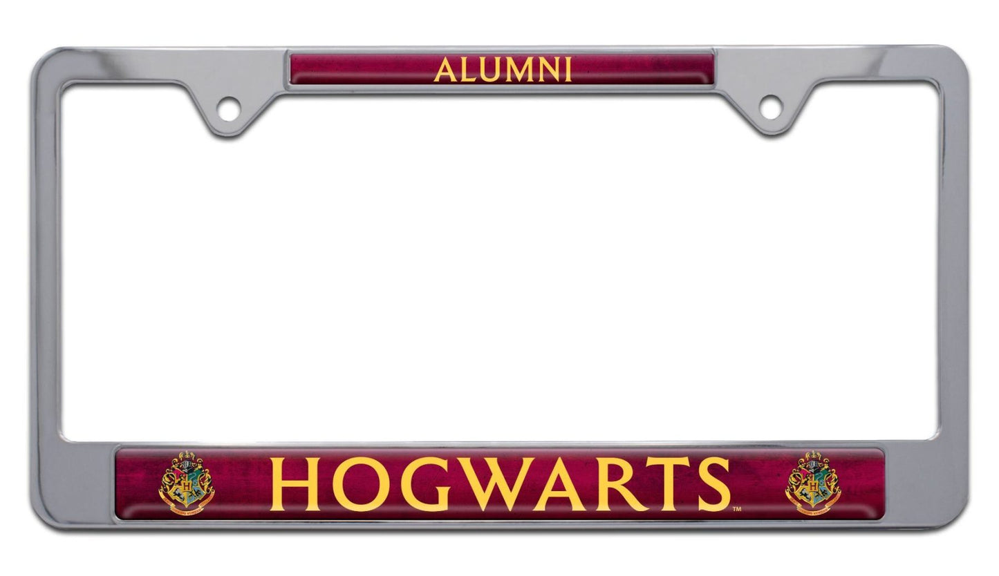 Harry Potter Alumni Chrome Standard Metal License Plate Frame