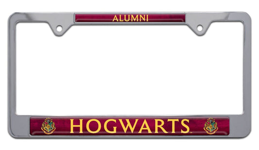 Harry Potter Alumni Chrome Standard Metal License Plate Frame