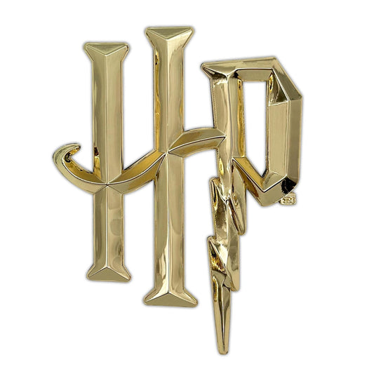 Harry Potter Hogwarts Gold Metal Auto Emblem